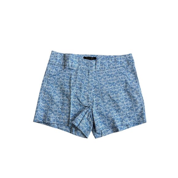 LAUREN GOLD Blue White Patterned Shorts Size 00 NEW NWT - Picture 5 of 11